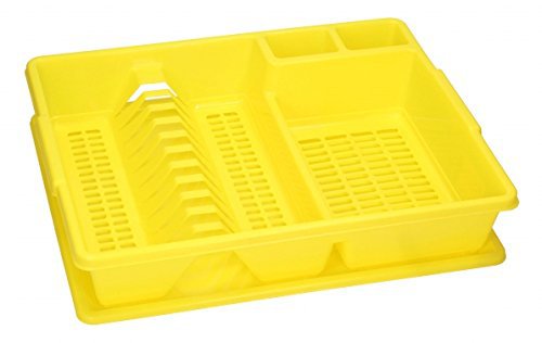 Cosmoplast Scolapiatti con Vassoio 30x20cm colori assortiti